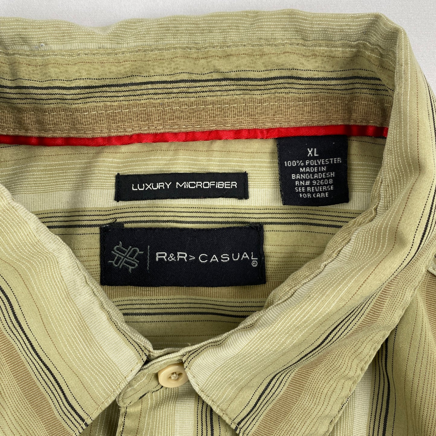 Camisa de hombre RR Casual. Luxury microfiber. Talla XL