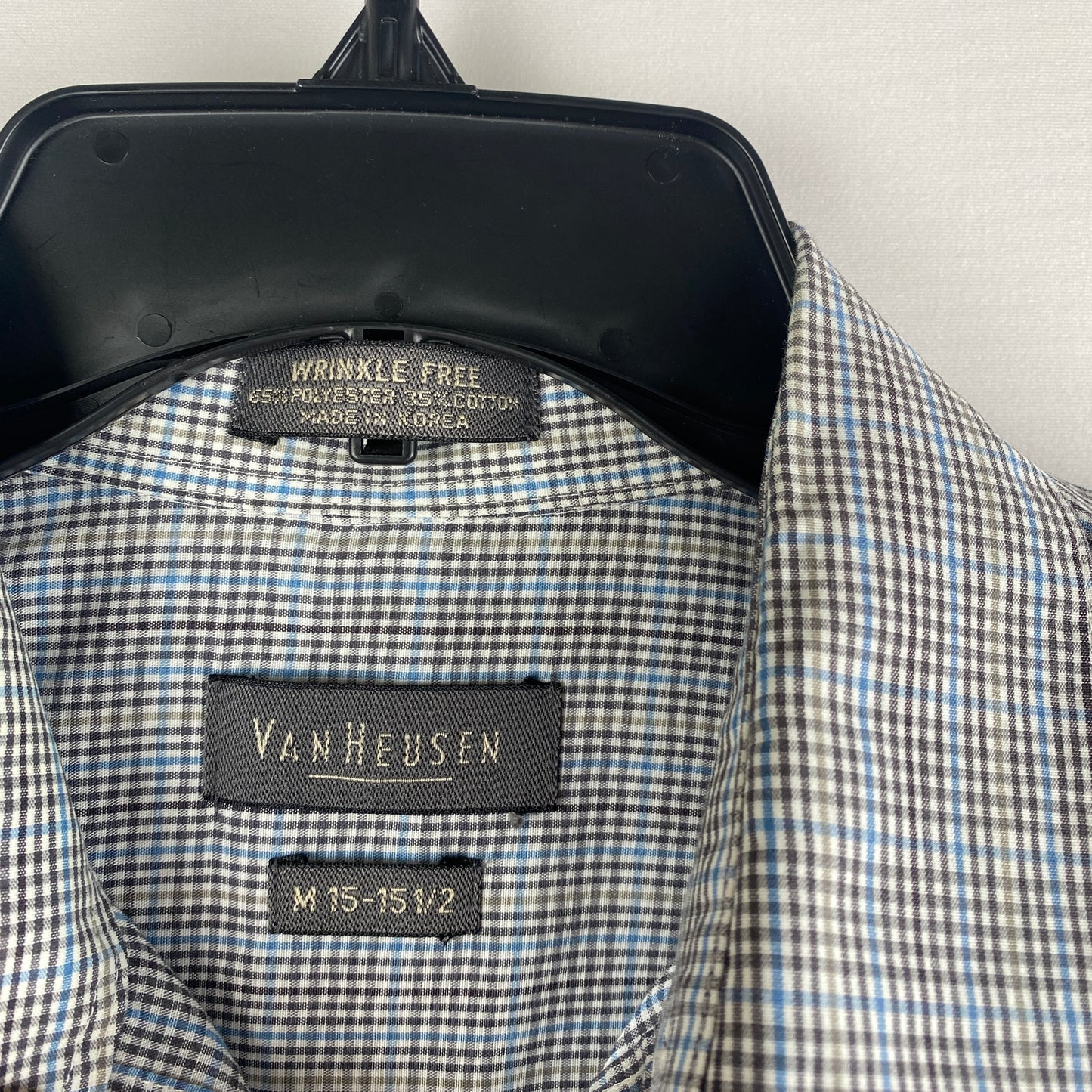 Camisa d hombre. Libre de arrugas. Van Heusen. Talla M